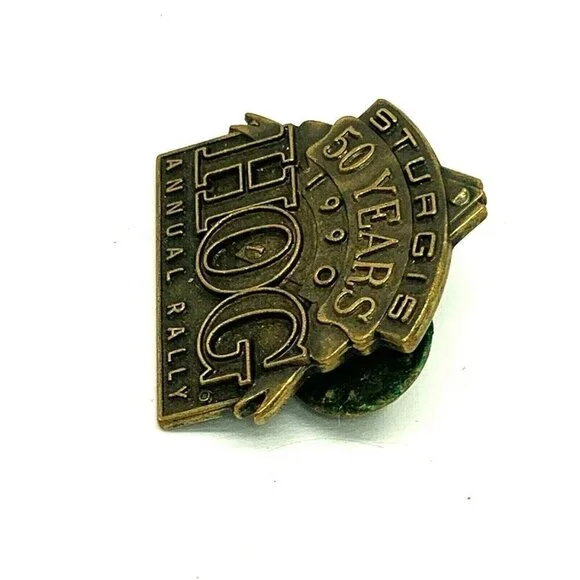 Harley Owners HOG Sturgis 1990 Motorcycle Pin